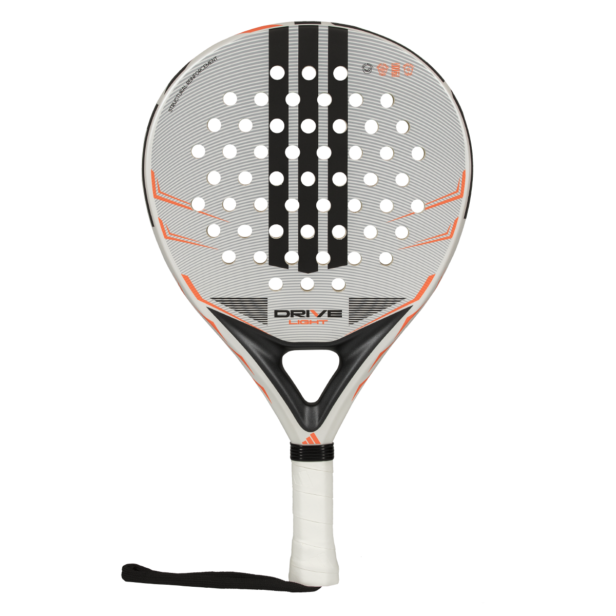 Adidas Drive Light 2026 Padel Racket - White/Orange