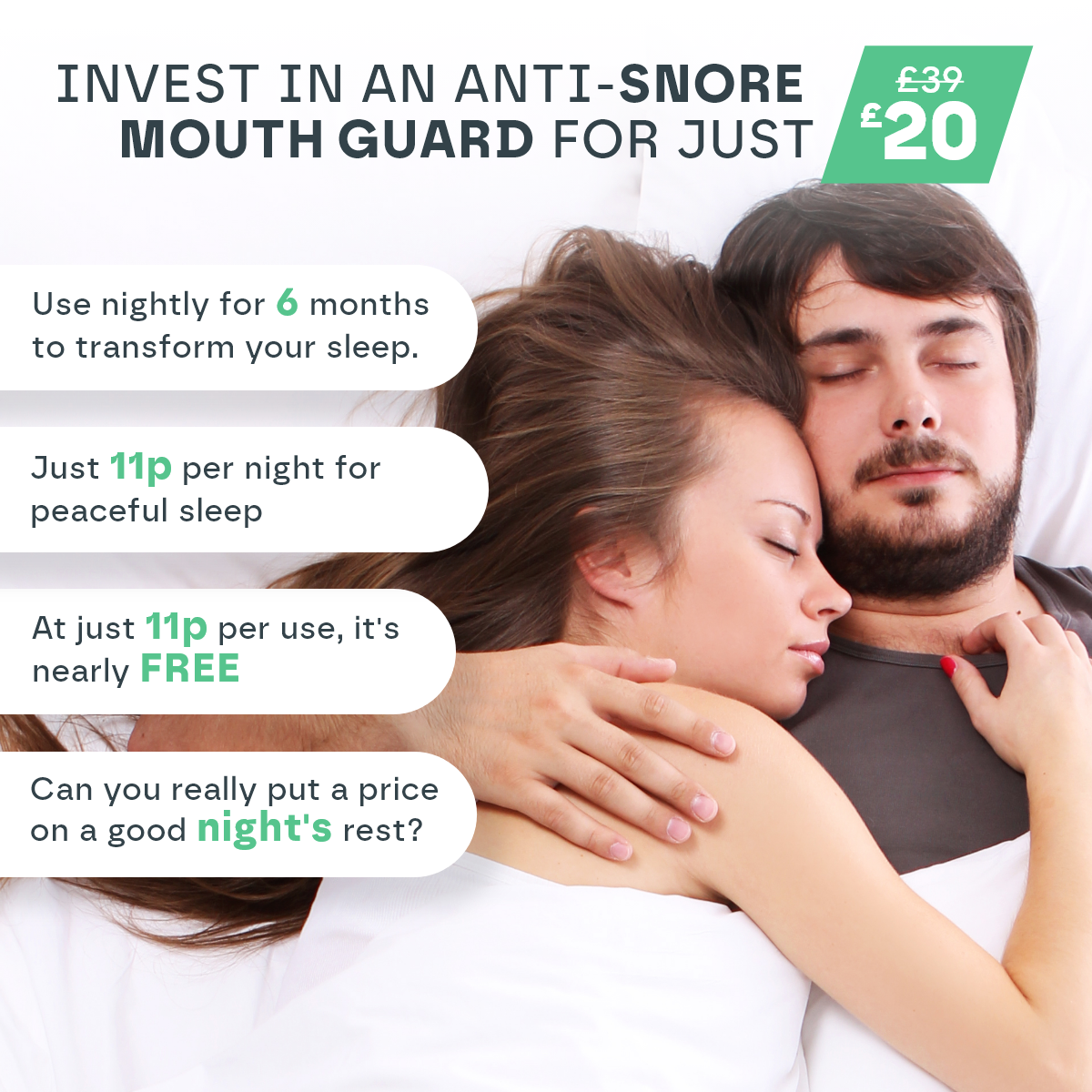 Anti Stop Snoring Sleeping Mouth Guard Snooze Therapy