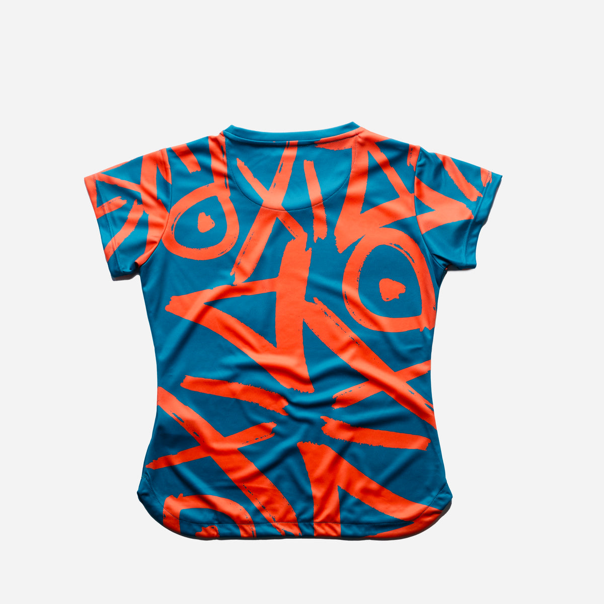 Aixo Tagged Womens T Shirt Teal