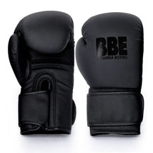 Fitness Mad Matte Black Boxing Gloves 12oz BBEM904