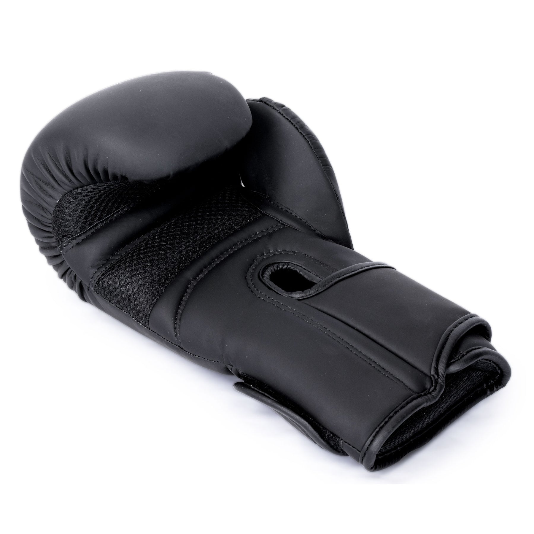 Fitness Mad Matte Black Boxing Gloves 12oz BBEM904