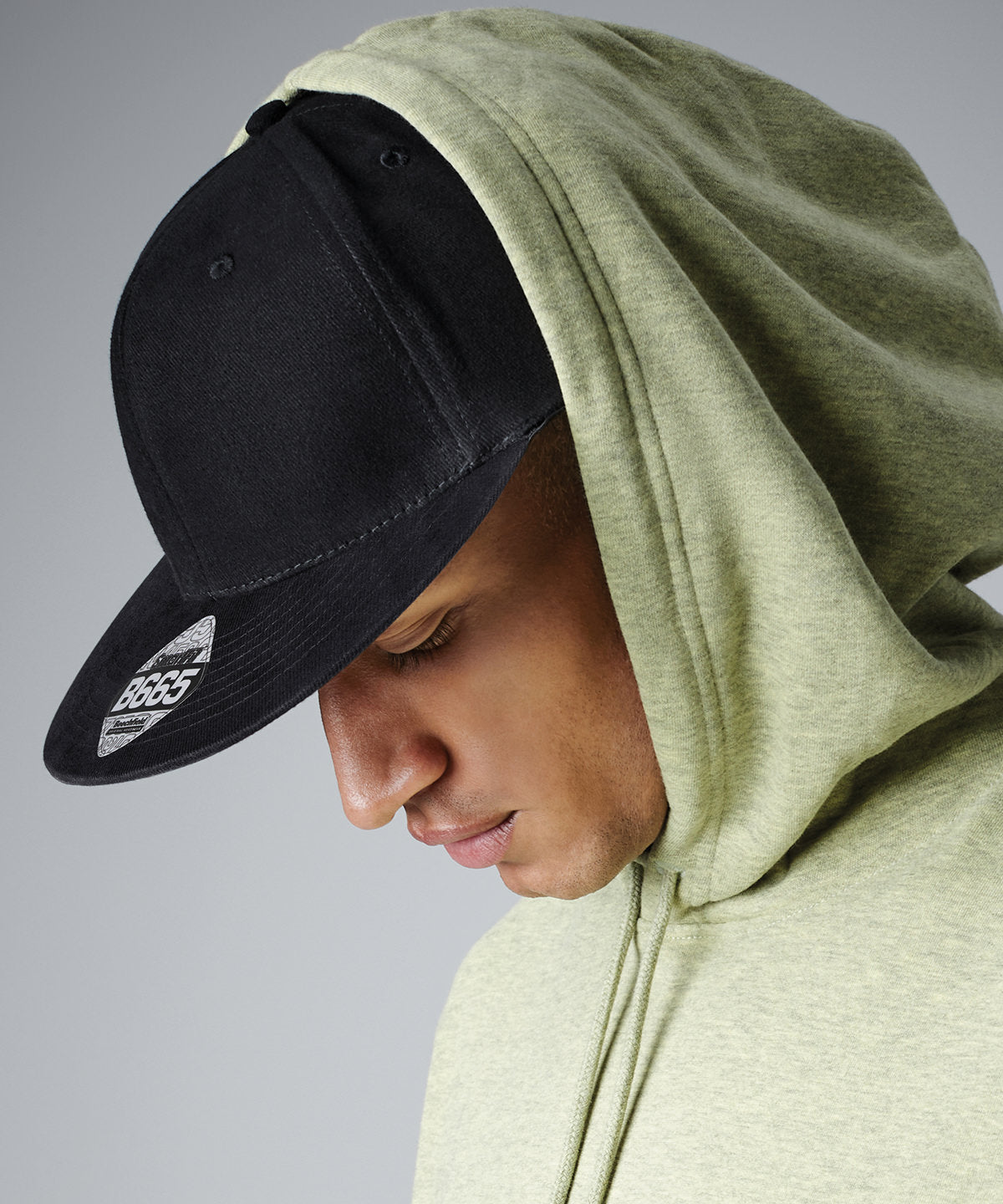 Beechfield Pro-stretch flat peak cap by Central Sports UK