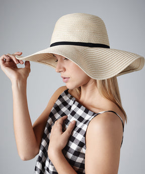 Beechfield Marbella wide-brimmed sun hat by Central Sports UK