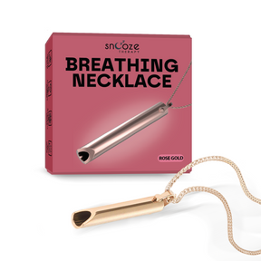 Breathlace Breathing Necklace Rose Gold Snooze Therapy