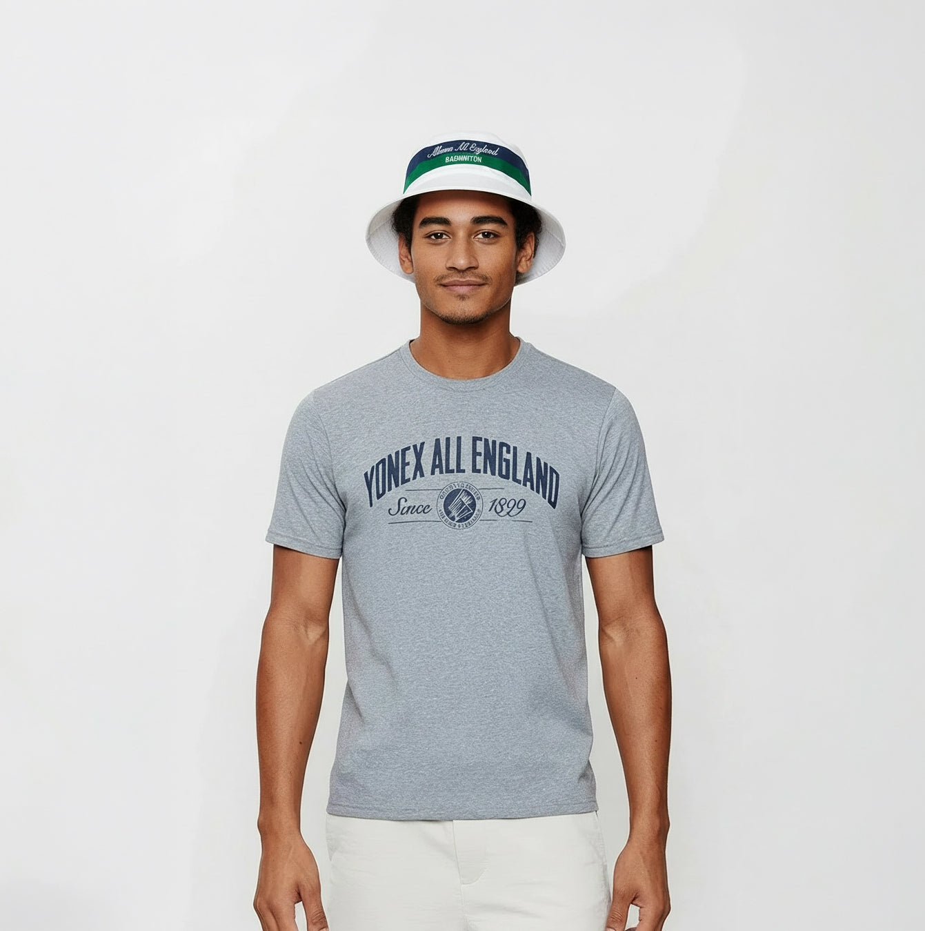 Yonex All England 1899 Reversible Hat 26 - Cream/Navy Accessories Yonex