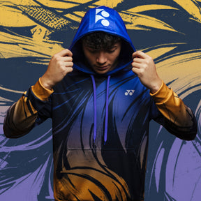 Pre-Order Yonex Imperial Charge – Unisex Overhead Hoodie (Celestial Purple / Pale Gold) Yonex CNY2026 Hood Sweat B Unisex Celestial Purple Pale Gold Clothing Yonex