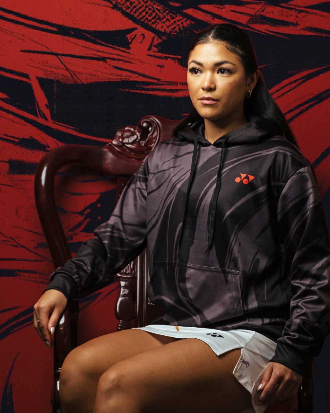 Pre-Order Yonex War Horse – Unisex Overhead Hoodie (Black) Yonex CNY2026 Hood Sweat B Unisex Clothing Yonex