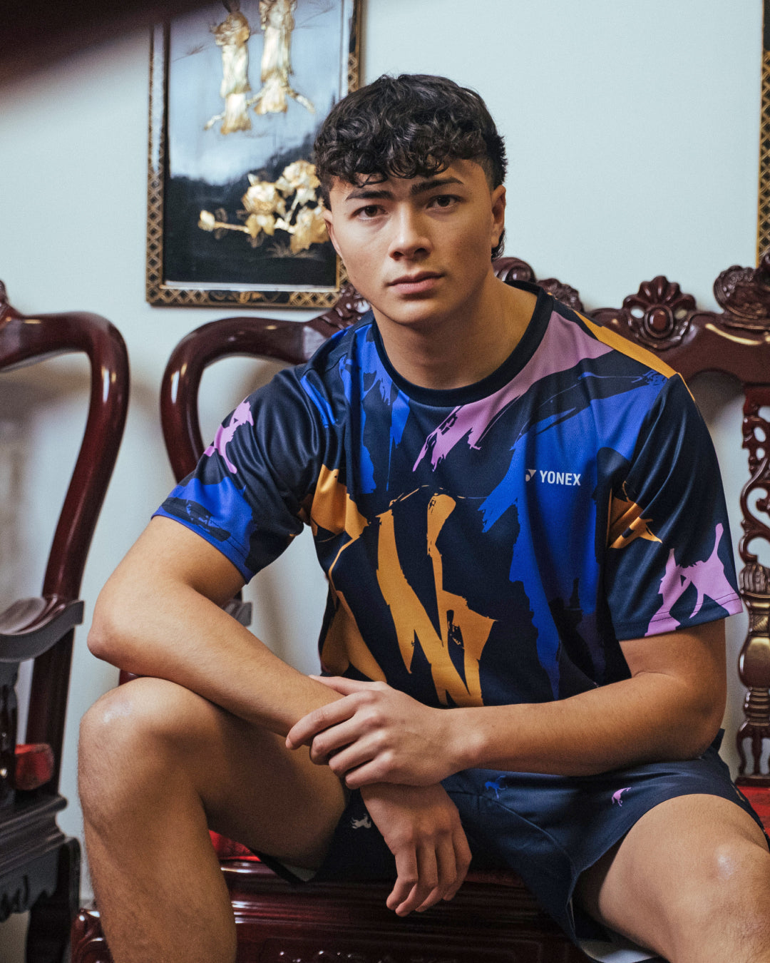 Pre-Order Yonex Storm Runner Celestial Momentum – Men’s Performance Shirt (Celestial Purple) Yonex CNY2026 TT D Men Clothing Yonex