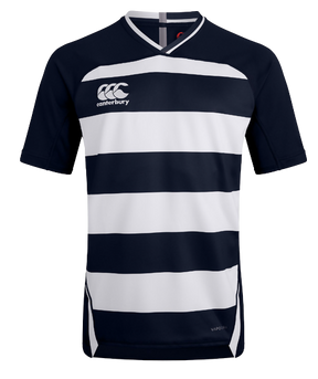 Canterbury Evader Hooped Jersey Mens QA004232 NAVY WHITE Rugby Jersey Canterbury