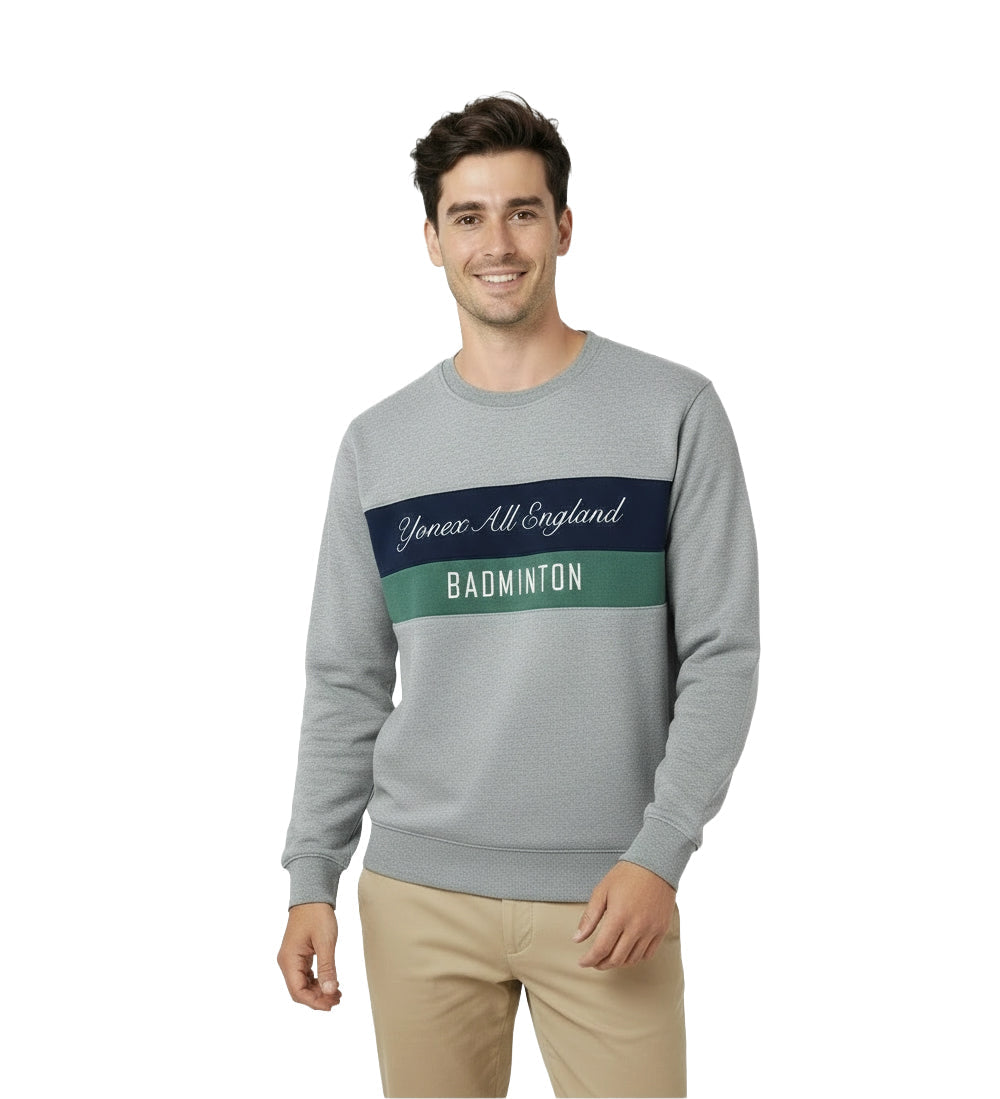Yonex All England 1899 Crew Neck Sweat 26 - Heather Clothing Yonex