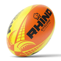 Rhino Cyclone Rugby Training Ball Orange Yellow Rugby Training Ball Rhino