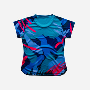 Aixo Abstract T-Shirt Womens (Multicolour Dark)