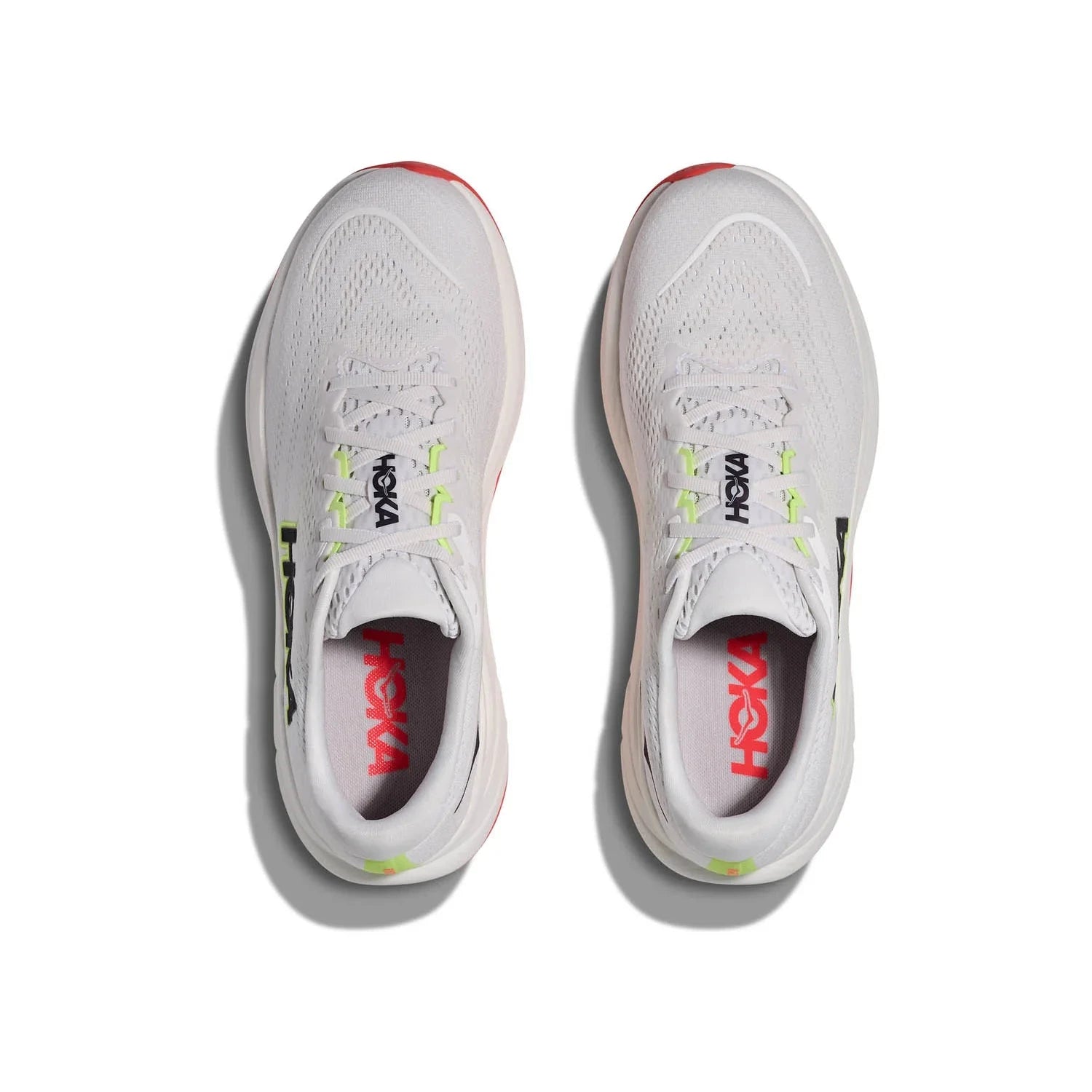 Hoka Rincon 4 Big Kids Running Shoe - Frost/Neon Yuzu Running Shoes Hoka