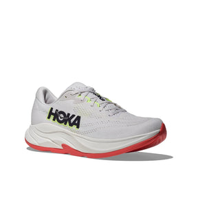 Hoka Rincon 4 Big Kids Running Shoe - Frost/Neon Yuzu Running Shoes Hoka