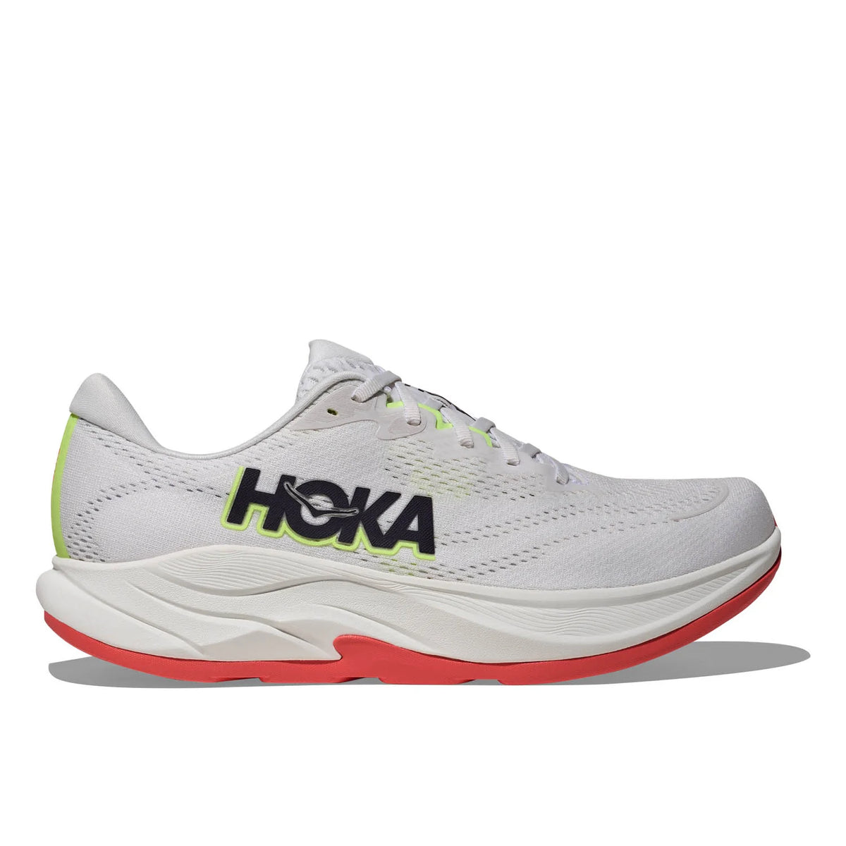Hoka Rincon 4 Big Kids Running Shoe - Frost/Neon Yuzu Frost Neon Yuzu Running Shoes Hoka