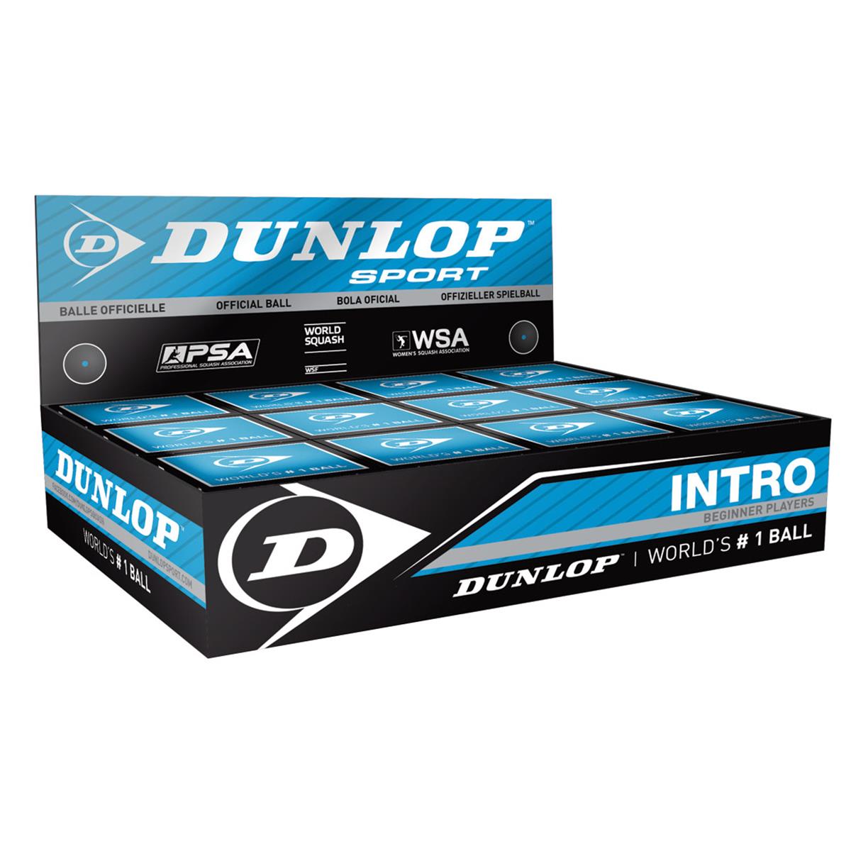 Dunlop Intro Squash Ball x12 700105