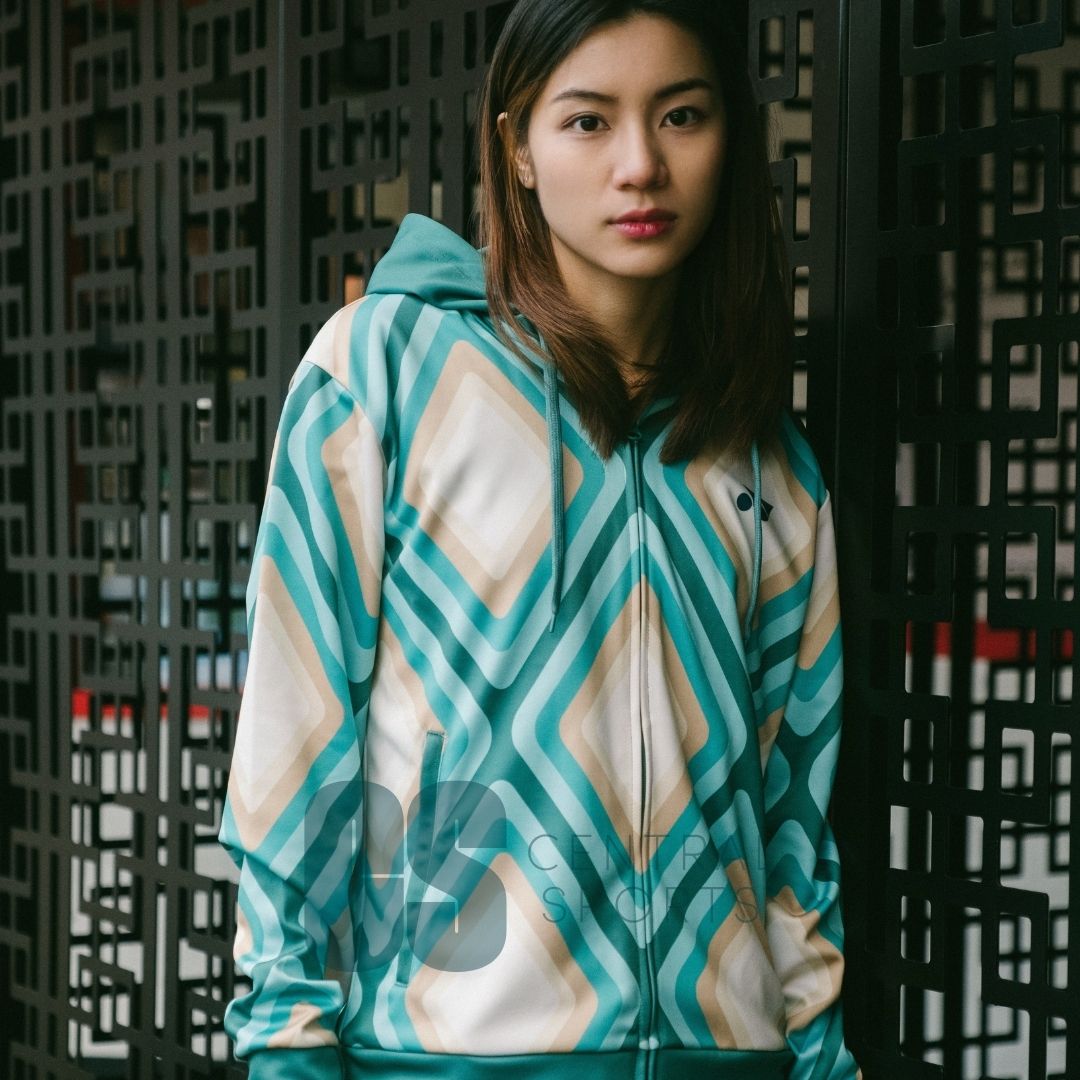 [Pre-Order] Yonex CNY2025 Diamond Unisex Zip Hood Jade/Ivory