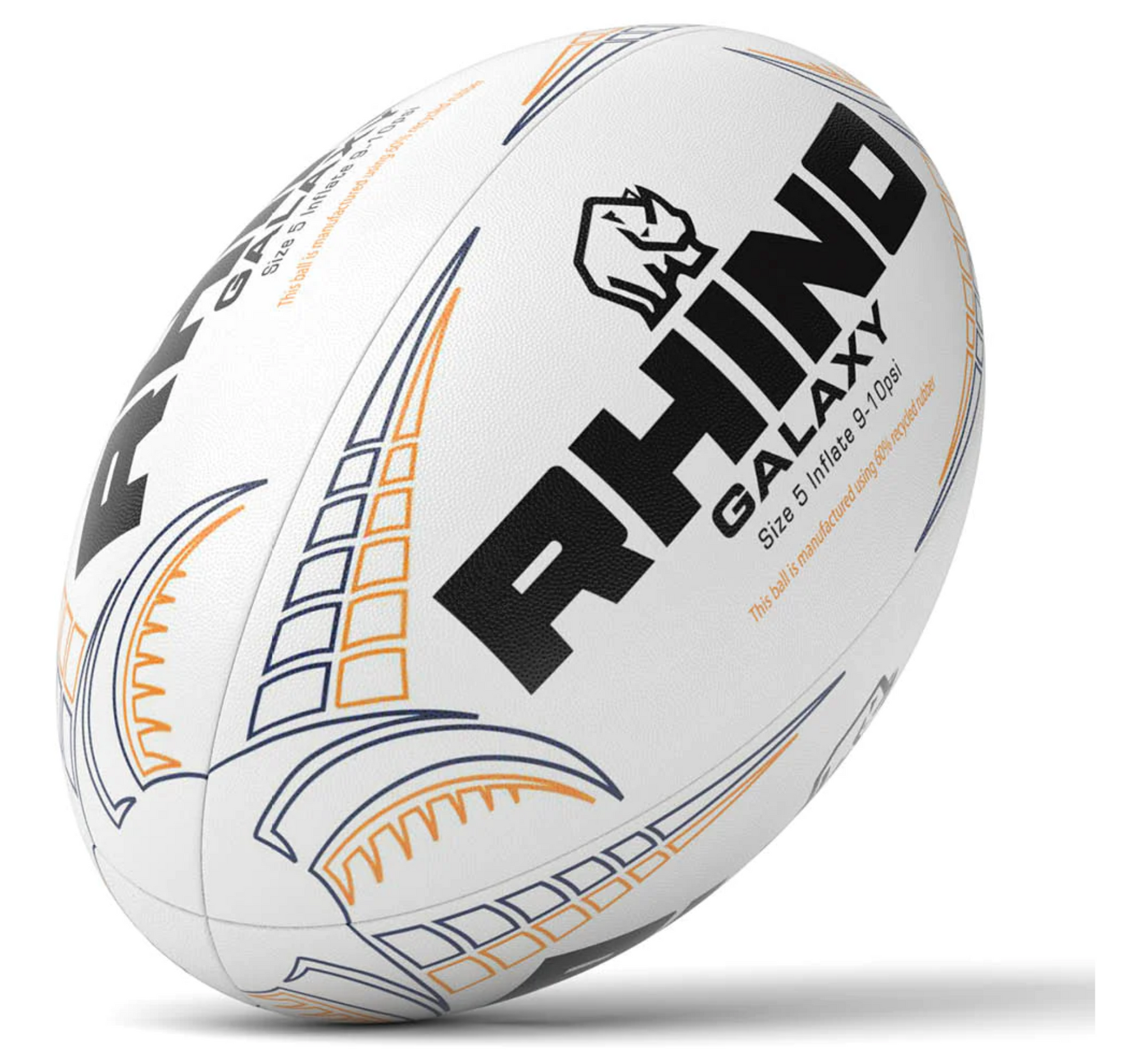 Rhino Galaxy Recycled Rugby Match Ball Rugby Match Ball Rhino