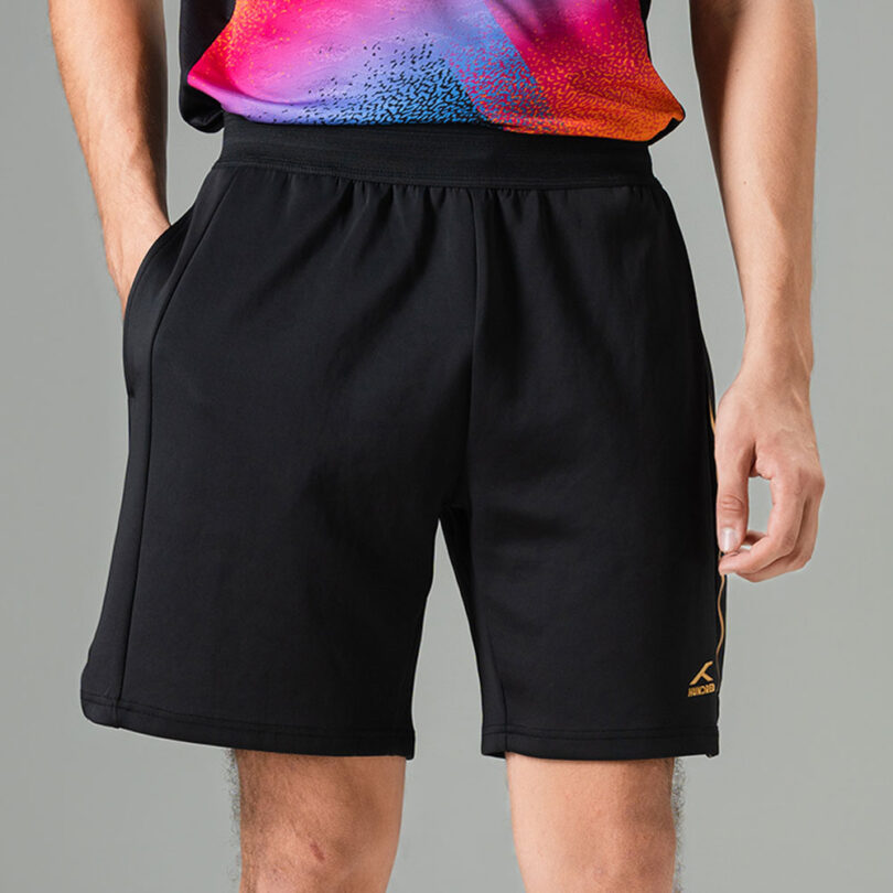 Hundred Logo Line Badminton Shorts Men - White/Black