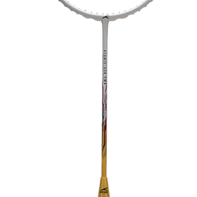 Hundred Atomic X 38 Power Badminton Racket - White/Gold Badminton Rackets Hundred