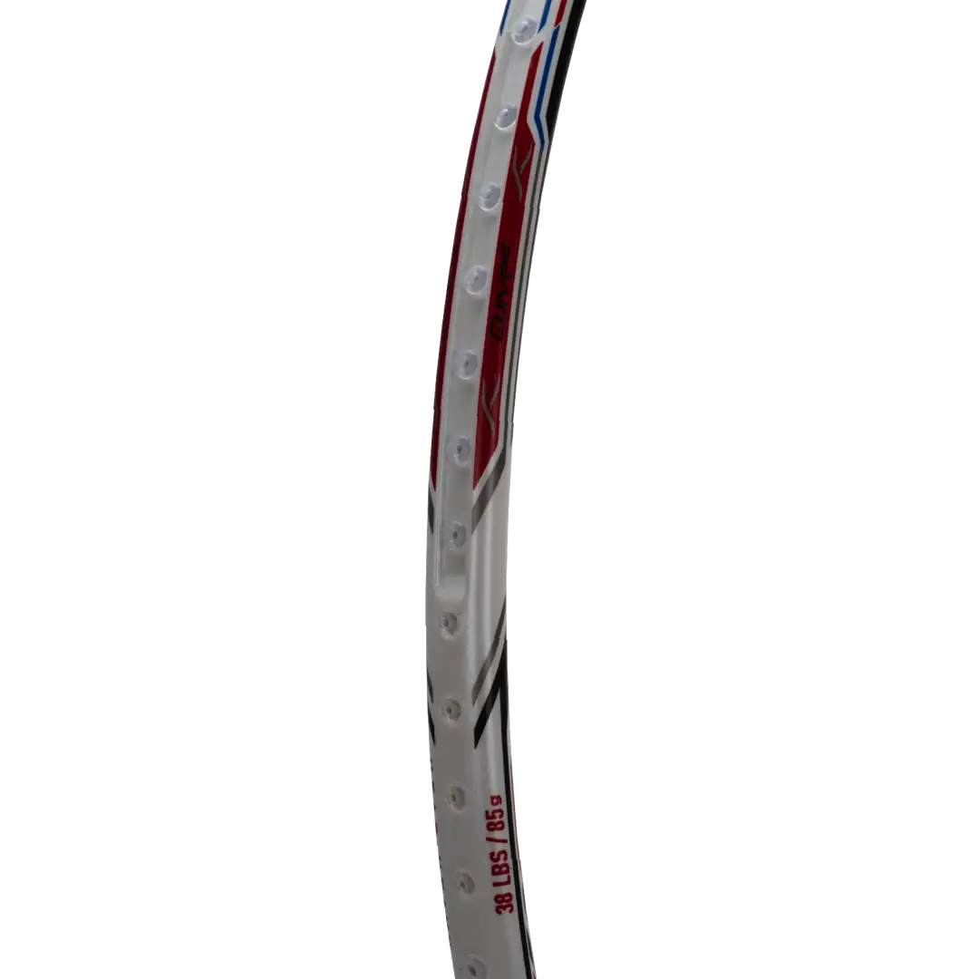 Hundred Atomic X 38 Power Badminton Racket - White/Gold Badminton Rackets Hundred