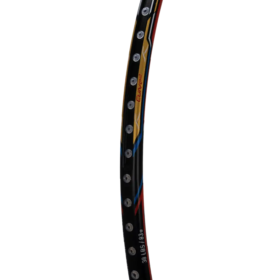 Hundred Atomic X 38 Control Badminton Racket - White/Black Badminton Rackets Hundred