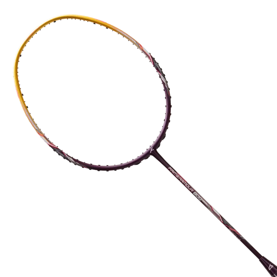 Hundred Primearmour 800 Badminton Racket - Purple/Gold Badminton Rackets Hundred