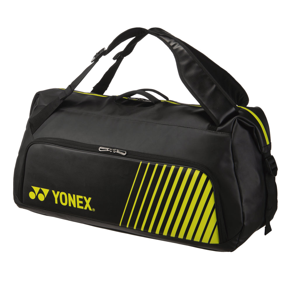 Yonex BA82436EX Active Duffle Bag - Black/Lime Green Black Lime Green Duffle Bag Luggage Yonex