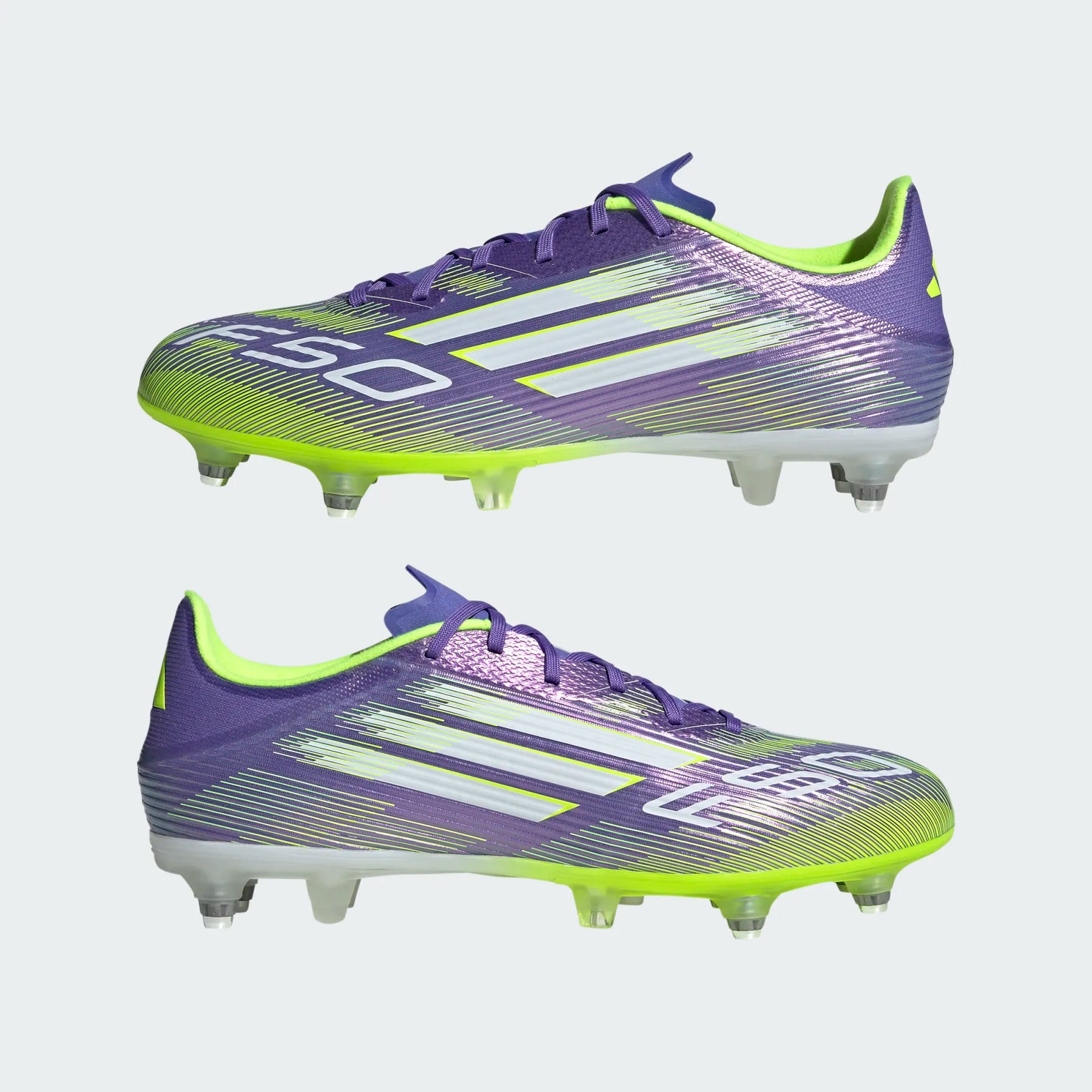Adidas F50 League SG Football Boots Unisex - Purple/Lemon
