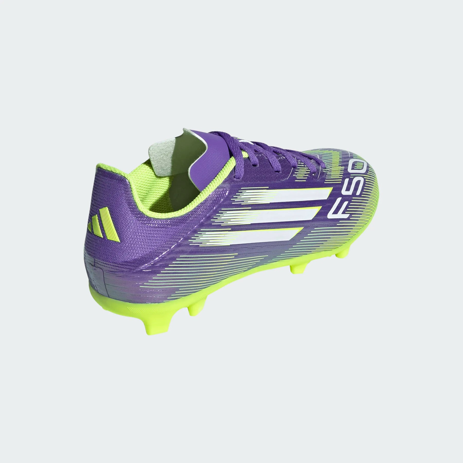 Adidas F50 League FG/MG Shoes Junior - Purple/White/Lemon