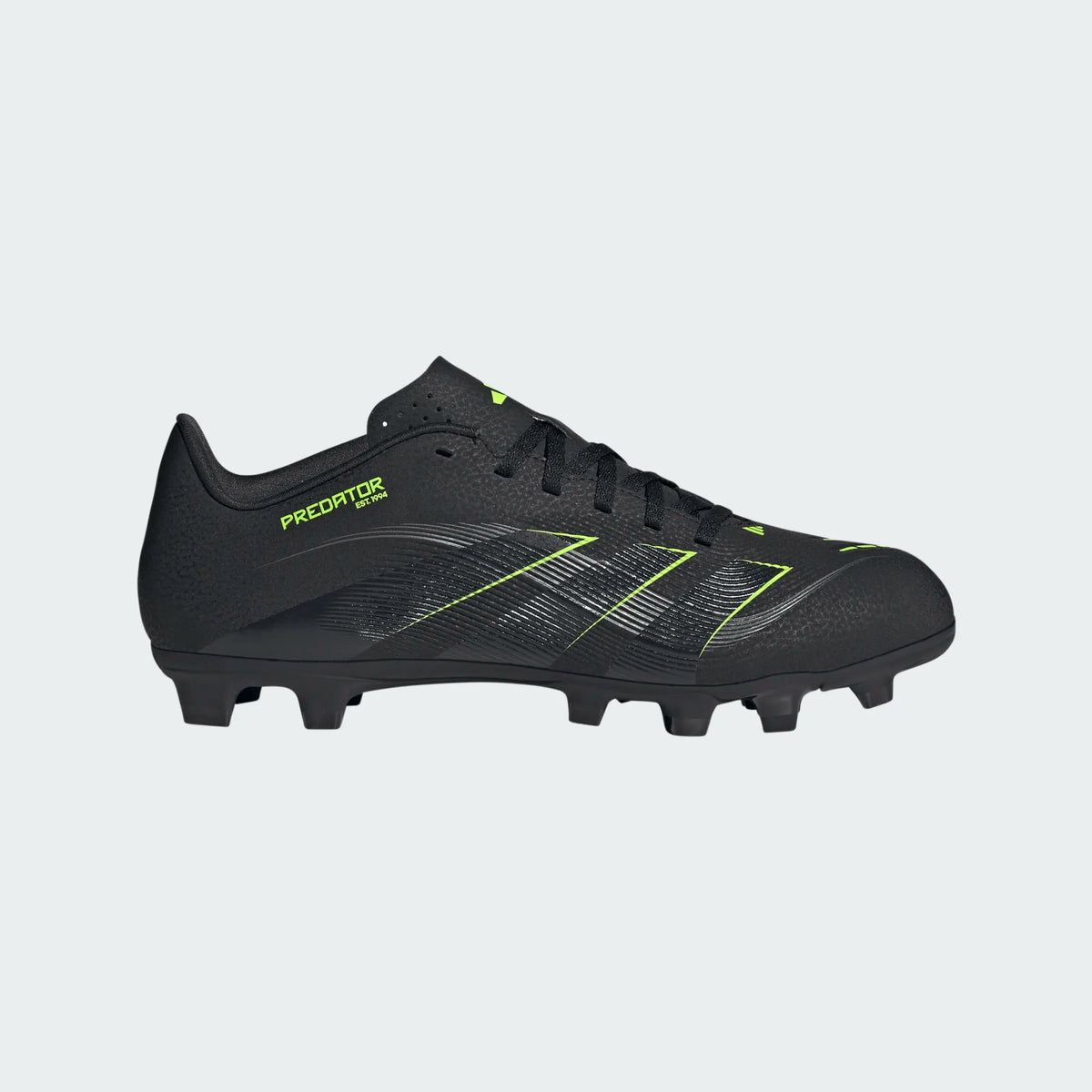 Adidas Predator Club FG/MG Football Shoe Unisex - Black/Lemon