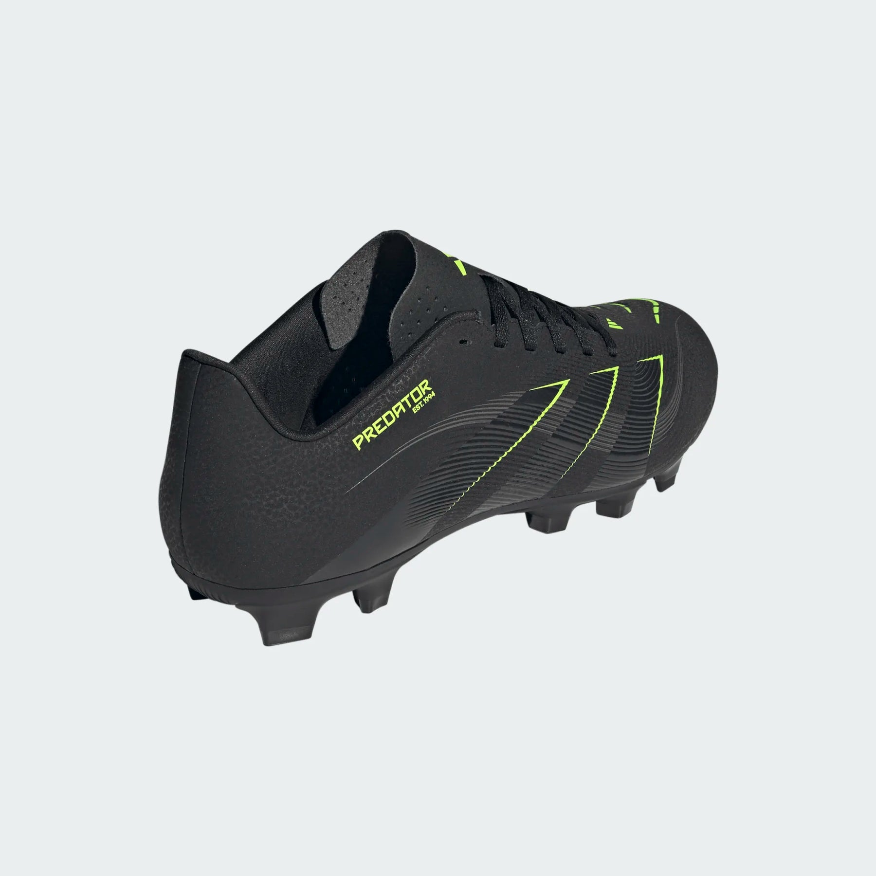 Adidas Predator Club FG/MG Football Shoe Unisex - Black/Lemon