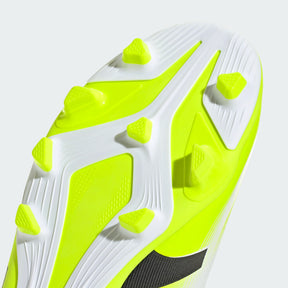 Adidas Predator Club FG/MG Shoe Junior - White/Black/Lemon