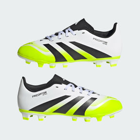 Adidas Predator Club FG/MG Shoe Junior - White/Black/Lemon