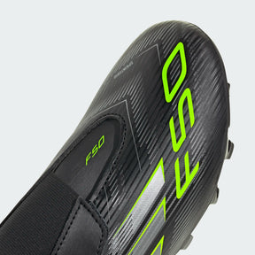 Adidas F50 Club Velcro FG/MG Football Boots Junior - Black