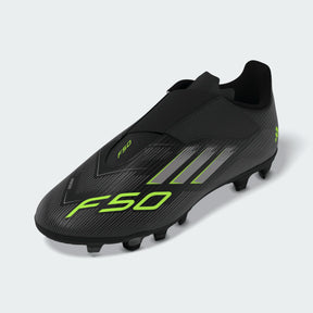 Adidas F50 Club Velcro FG/MG Football Boots Junior - Black
