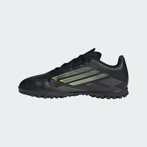 Adidas F50 Club TF Football Shoe Junior - Black/Lemon