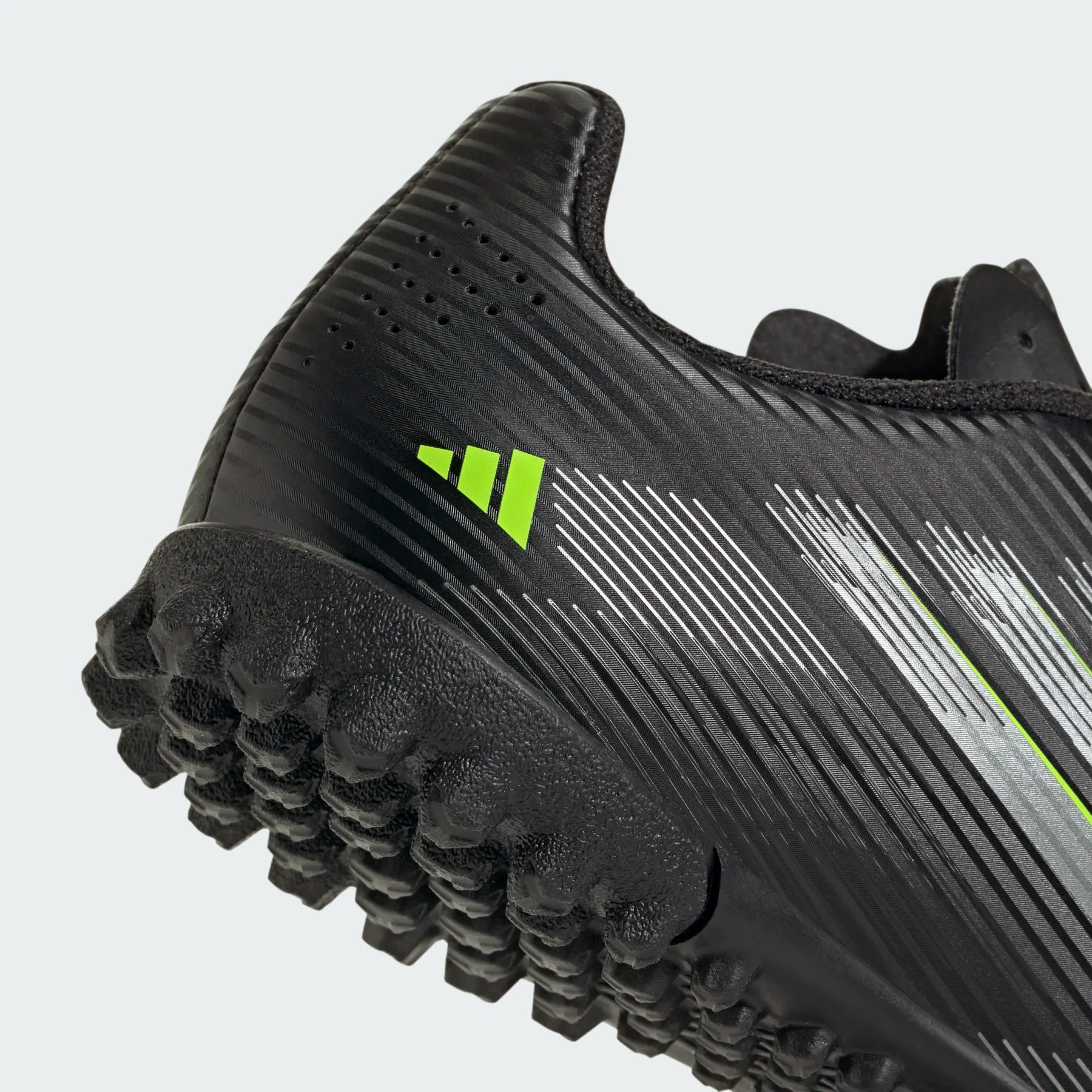 Adidas F50 Club TF Football Shoe Junior - Black/Lemon