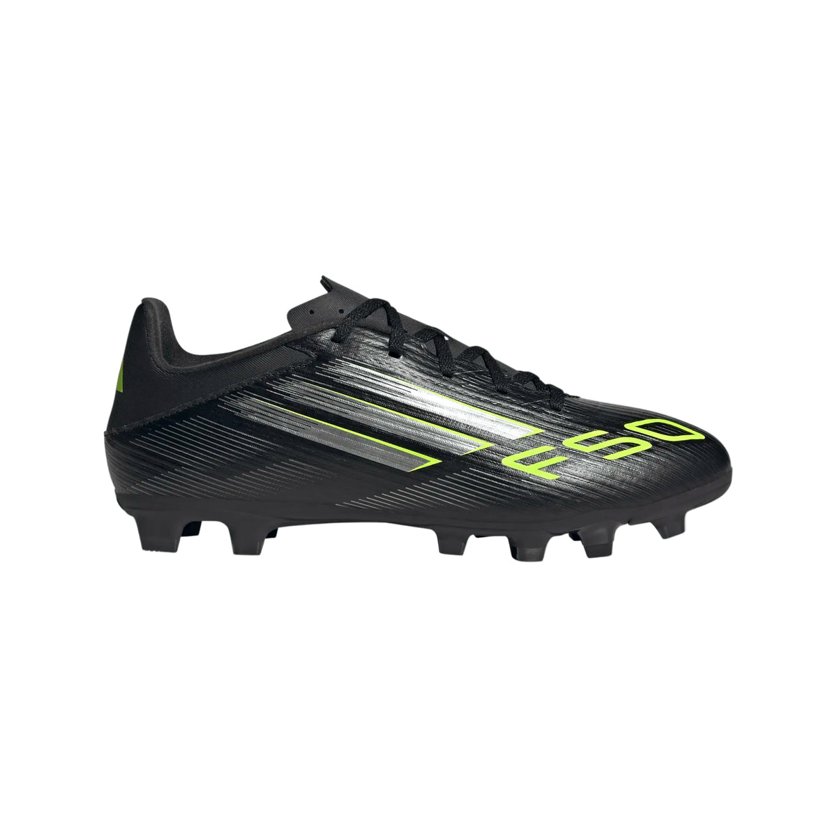 Adidas F50 Club FG/MG Football Shoe Unisex - Black/Lemon
