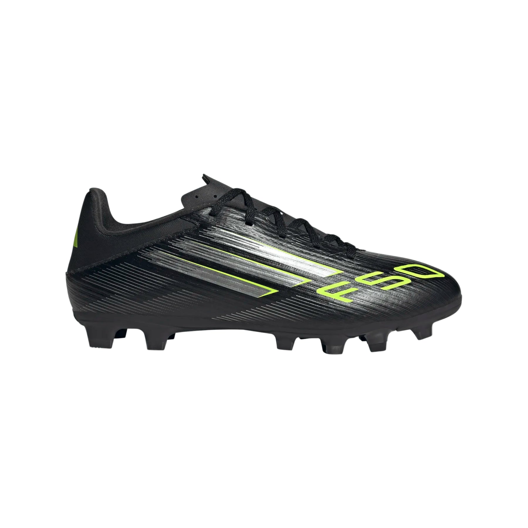 Adidas F50 Club FG/MG Football Shoe Unisex - Black/Lemon