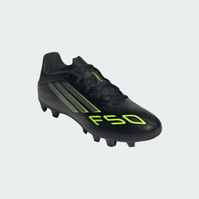 Adidas F50 Club FG/MG Football Shoe Unisex - Black/Lemon