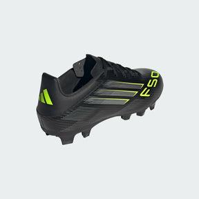 Adidas F50 Club FG/MG Football Shoe Unisex - Black/Lemon