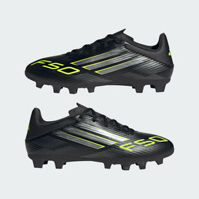 Adidas F50 Club FG/MG Football Shoe Unisex - Black/Lemon