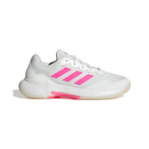 Adidas GameCourt 2 Tennis Shoes Women JP7723 Core White Lucid Pink Core Black Tennis Shoes Adidas