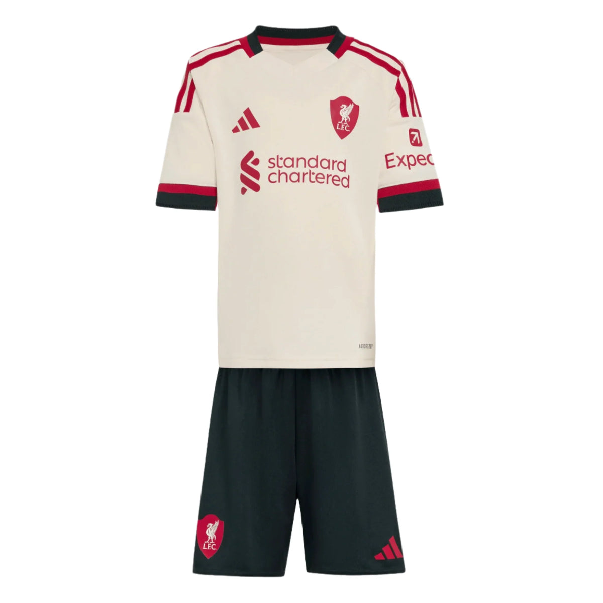 Adidas Liverpool F.C. 25/26 Away Mini Kit - White White Clothing Adidas