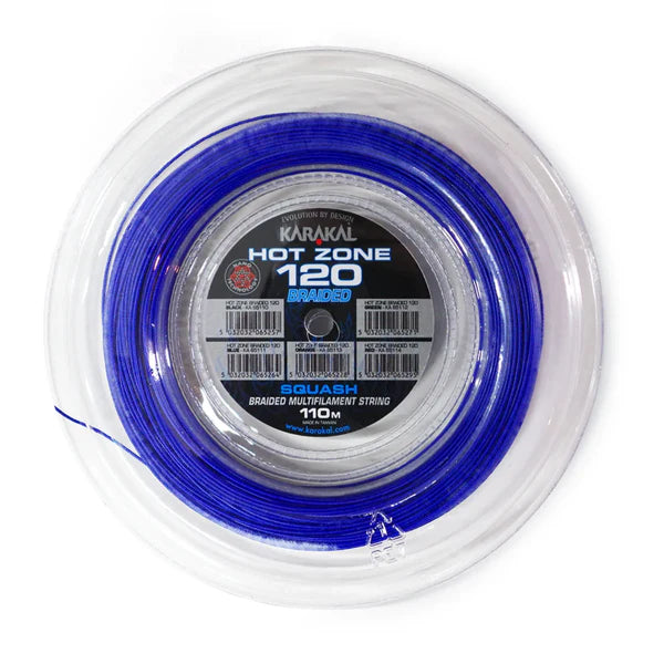 Karakal Hot Zone Braided 120 Squash String Blue KA6511