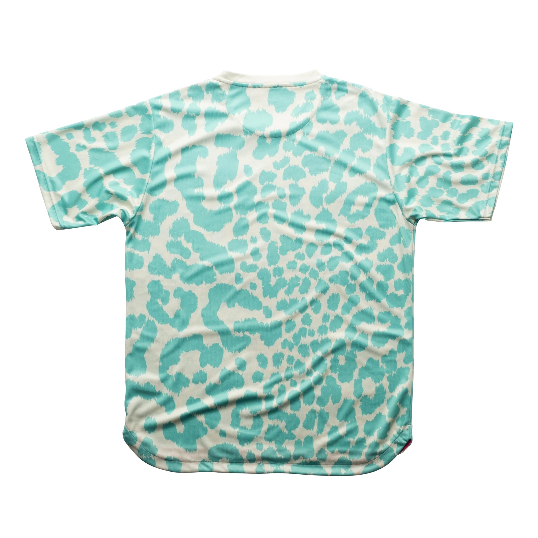 Aixo Leopard Mens T Shirt Ivory