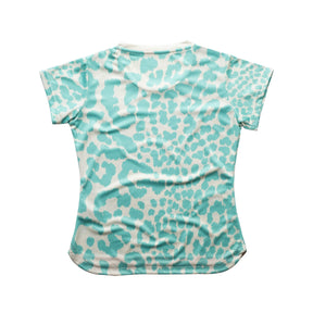 Aixo Leopard Womens T Shirt Ivory