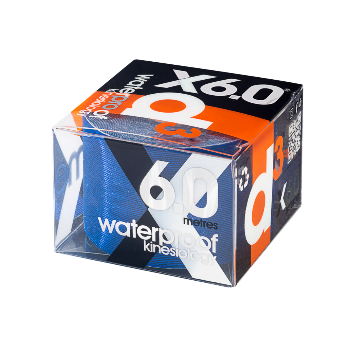 D3 X6.0 Xtreme Kinesiology Tape (Blue) Blue 50mm x 6m Training Aids D3