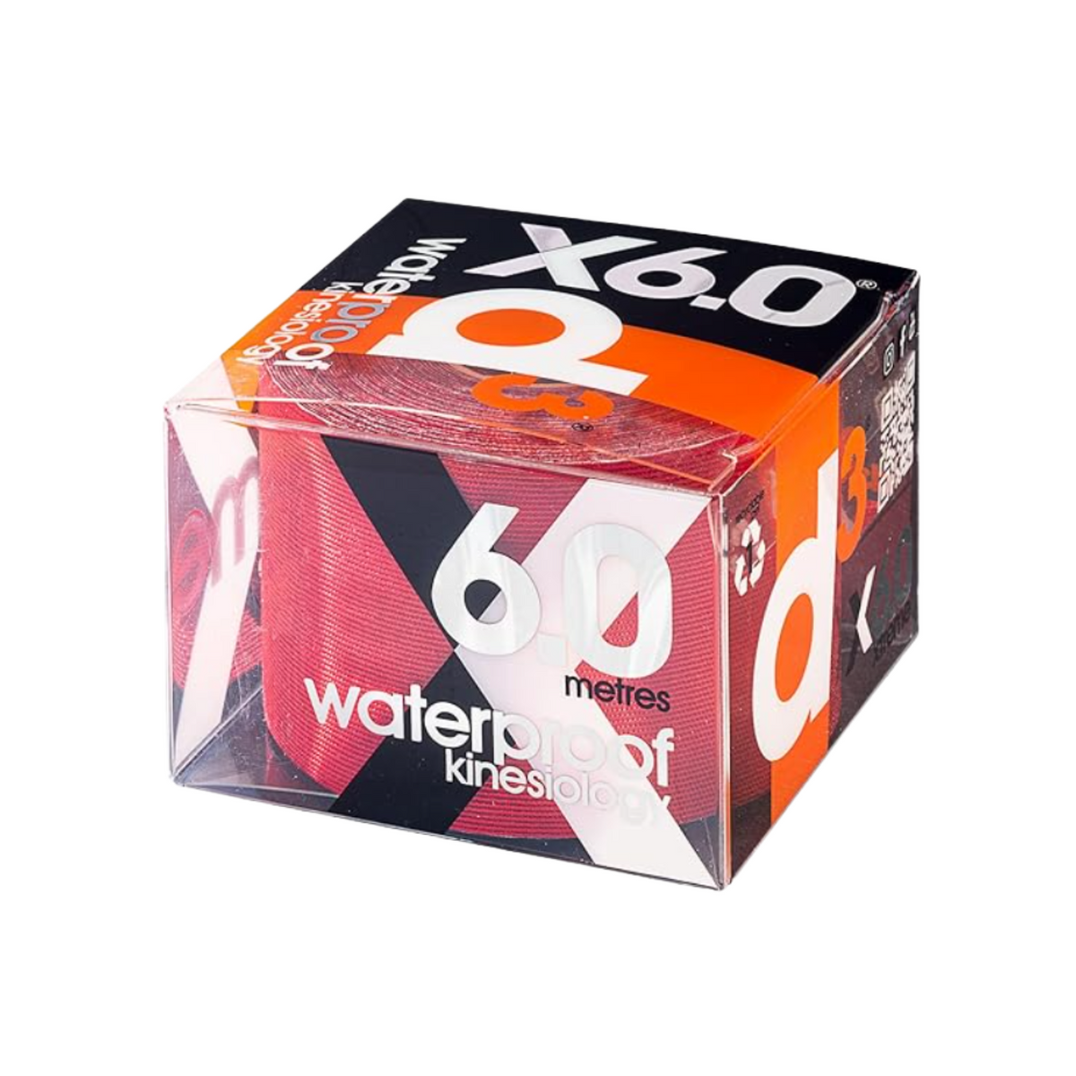 D3 X6.0 Xtreme Kinesiology Tape (Red) Red 50mm x 6m D3